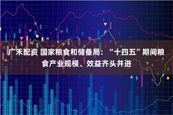 广禾配资 国家粮食和储备局：“十四五”期间粮食产业规模、效益齐头并进